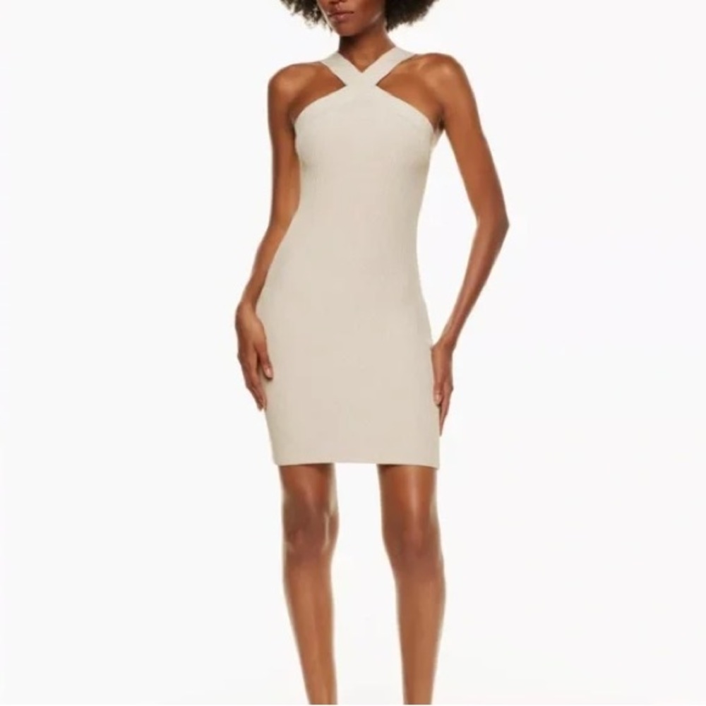 Babaton Sculpt Knit Halter Dress